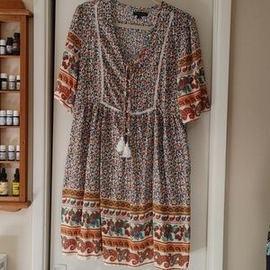 Caroline Morgan Australia peasant dress with pockets size 14